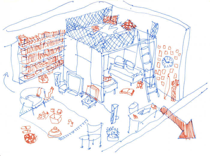 toito architekti, Byt M, koncept – foto