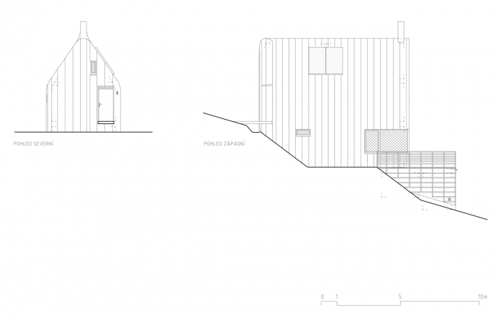 studio NEW WORK, Chata v Zadní Telnici, pohledy – foto