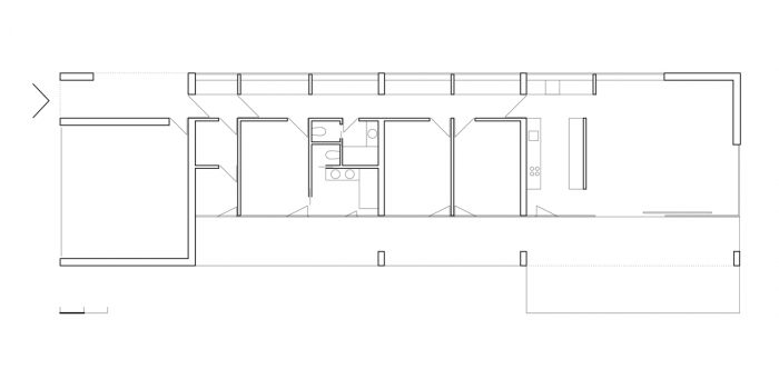 ARCHTEAM, Dům v betonu, půdorys– foto