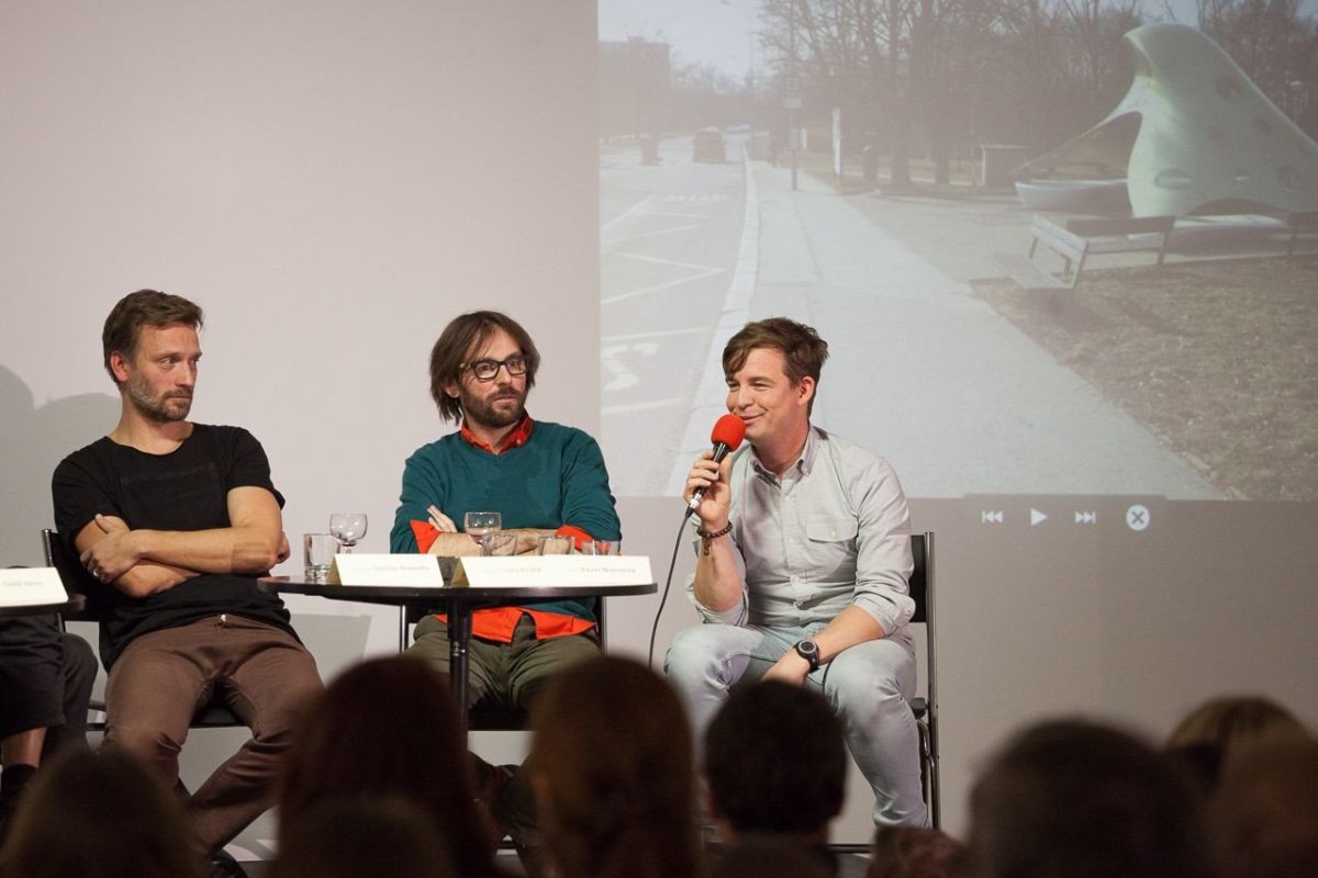 Architekti CZ v Brně, Jen dva z hostů Chobotnici nemusí - Pavel Nalezený a jeho učitelka Alena Šrámková. - foto