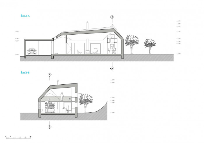 Dům za humny, řez, DDAANN