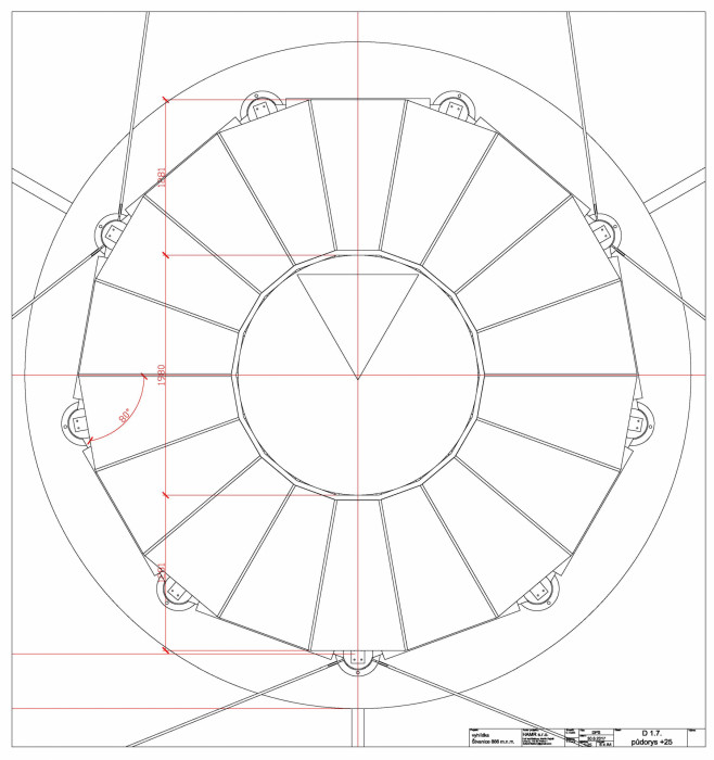 Rozhledna Kraličák, Huť architektury Martin Rajniš, výkresy