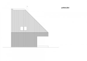 Chata Nové Hamry, NEW HOW architekti / David Zámečník, pohled jih