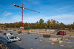 V lukrativní rezidenční oblasti Českých Budějovic roste bytový dům Byty 4 Dvory. (Průběh realizace - listopad 2023)