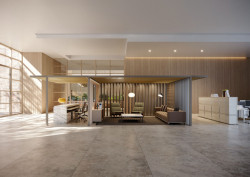 Stavebním prvkem Pavilion O je lehká, ale pevná hliníková konstrukce.