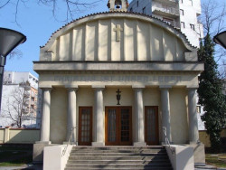 Adolf Foehr, secesní kaple (dnes kolumbárium husitské církve), Starý německý evangelický hřbitov - foto