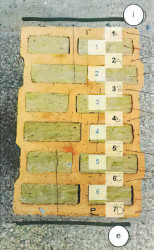 Zkoušený vzorek a poloha měřících čidel