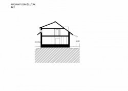 Rodinný dům „ŽLUŤÁK“, OK PLAN ARCHITECTS, řez