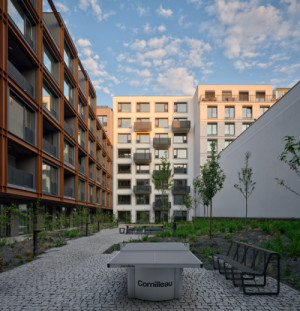 MiDO Harfa – promyšlená dostavba proluky na rozhraní Karlína a Vysočan (MiDO Harfa; QARTA Architektura)