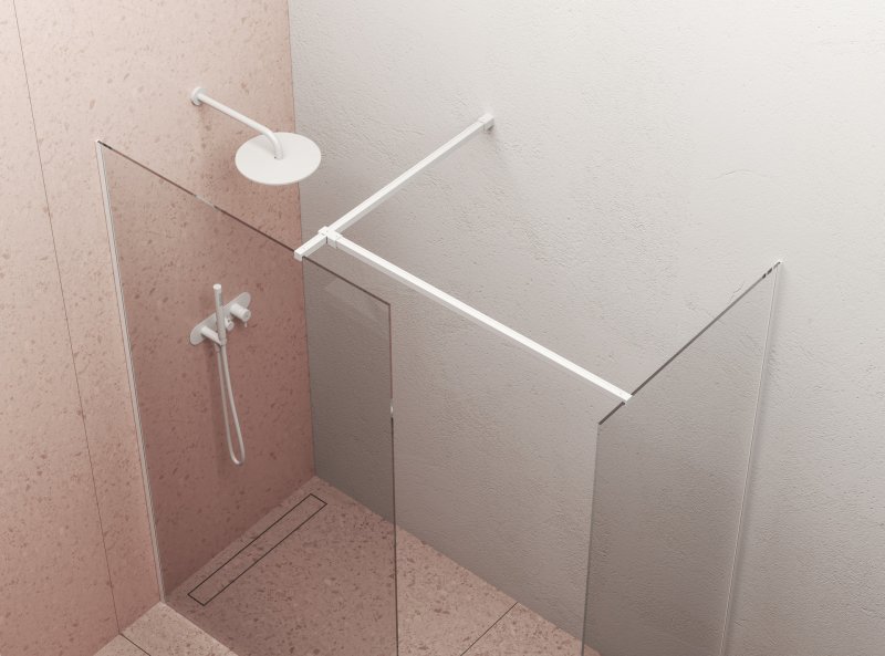 Sprchový kout Walk-In od RAVAKu v provedení Double Wall bílé.