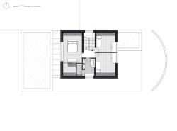 2. NP (Cihlový dům v Pardubicích; architekti Jakub Dvořák a Michal Bílek)