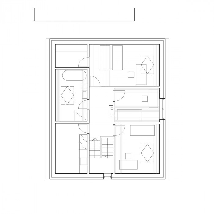 Edit!, Rekonstrukce statku ve Žloukovicích, půdorys 2. NP – foto