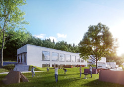 Vizualizace vodárny po rekonstrukci