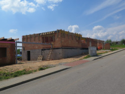 Rodinný dům v Českých Budějovicích, foto z výstavby, Ateliér Vostracký.