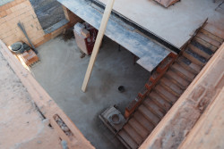 Proces výstavby (Rodinný dům s ateliérem, Helga Blocksdorf Architektur)