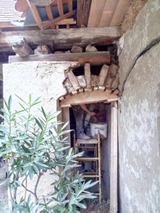 Citlivá oprava klenby za použití přírodních, původních materiálů