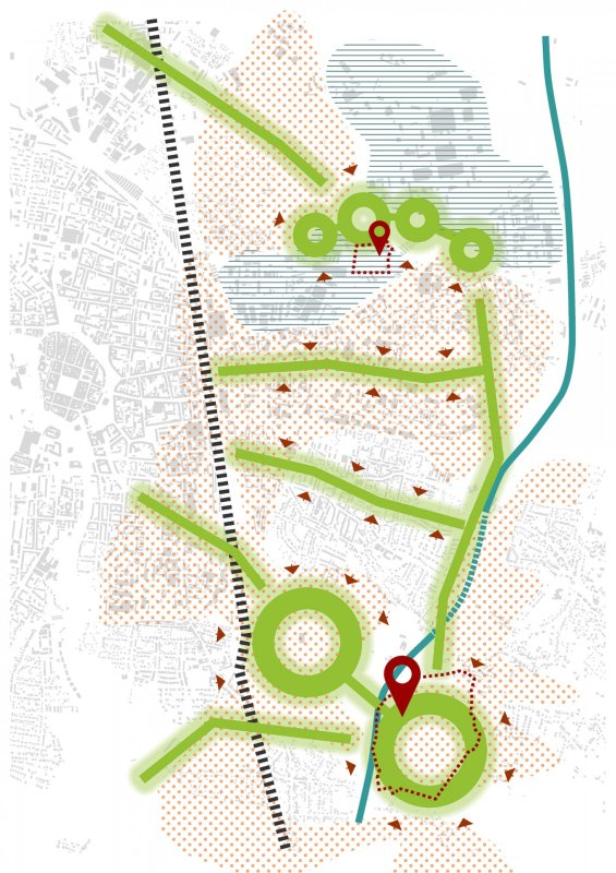 Smart Green City, potenciál železničních koridorů, A8000. Zdroj: A8000