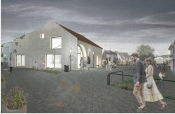 Odměny: Společenské centrum Stará Hasička, vizualizace, mh architects