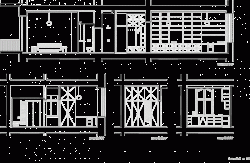 henkai architekti, byt pana doktora v Opavě, řezy navrženého stavu M 1:50 - foto