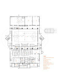 City Campus Ostrava, Zázemí sportu a behaviorálního zdraví, ATELIER SIMONA GROUP: Půdorys 1NP