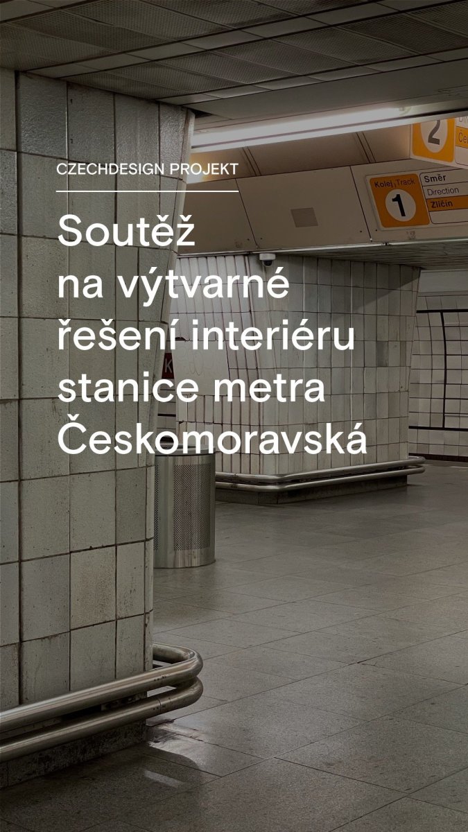 V úterý 15. 11. vyhlásil DPP ve spolupráci s Czechdesign open call k přihlášení do soutěže na graficko-výtvarné řešení interiéru stanice metra Českomoravská