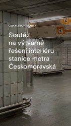 V úterý 15. 11. vyhlásil DPP ve spolupráci s Czechdesign open call k přihlášení do soutěže na graficko-výtvarné řešení interiéru stanice metra Českomoravská