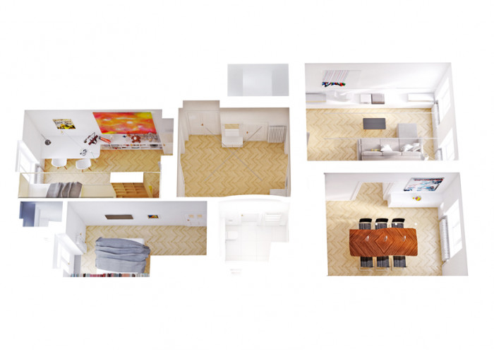 Byt v Praze na Vinohradech, 0,5 Studio