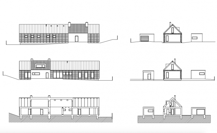 Novostavba rodinného domu, Caraa, vizualizace