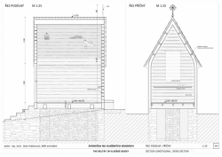 Jana Krákorová (ABM architekti), Zvonička na Vlašských Boudách, řezy – foto
