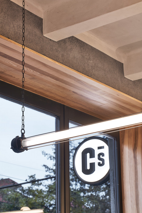 Kavárna Coffee Source v Praze, Pavel Nový a Vít Svoboda (0,5 Studio)