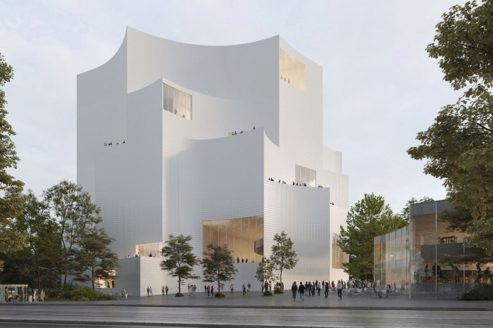 Návrh Vltavské filharmonie pro Prahu - společně s ateliérem M1, 2. místo v soutěži