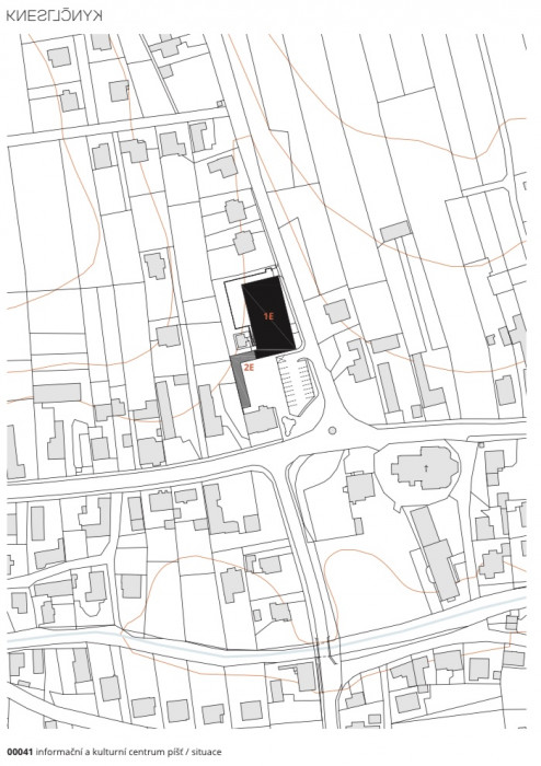 Informační a kulturní centrum Píšť, Knesl + Kynčl architekti / Jiří Knesl, Jakub Kynčl, situace