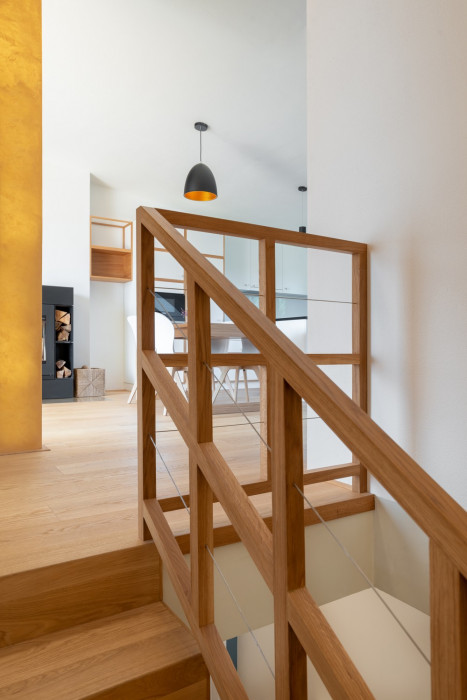 Interiér mezonetového bytu, studio AEIOU