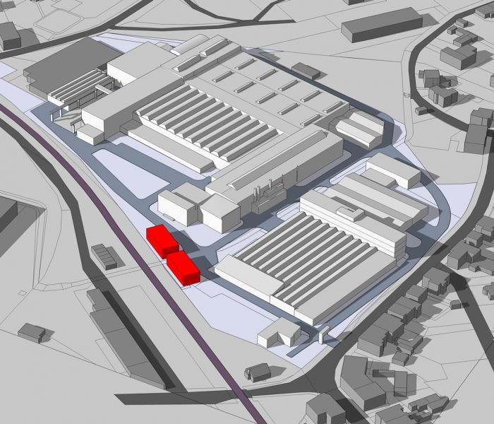 IXA, Šatny Wikov, situace – foto
