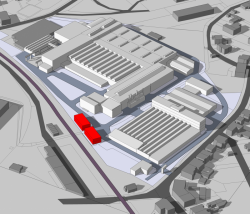IXA, Šatny Wikov, situace – foto