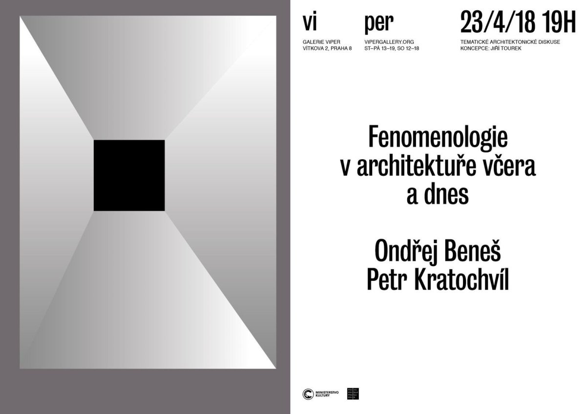 Diskuze Fenomenologie v architektuře včera a dnes: Ondřej Beneš, Petr Kratochvíl.