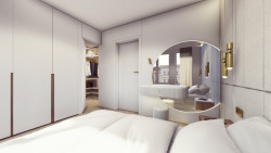 Interiéry bytů v rezidenci U Milosrdných od studia KarlinBlok