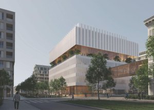 Budoucí hlavní budova VŠCHT v Dejvicích od ateliérů ra15 a mackovič architecture 