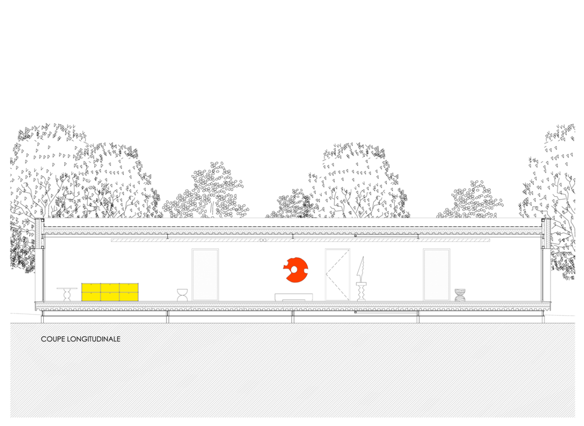 Spray architecture, Un Dernier voyage, řez podélný – foto