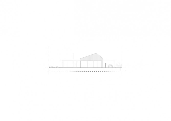 Rodinný dům Radimovice, jižní pohled, Ateliér Kunc Architects a DMAE architects