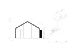 Rodinný dům Neveklov, severovýchodní pohled, Atelier Kunc architects