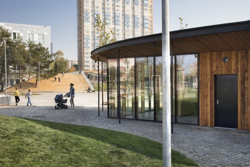 Revitalizace parku a náměstí Krakov v Bohnicích, Rusina Frei architekti