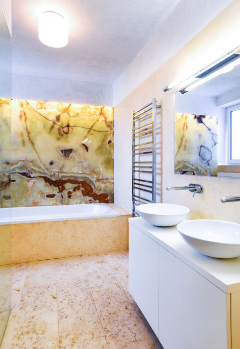 SENAA, Interiér bytu v Brně, koupelna – foto