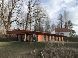 Rozvoj areálu Opatovického mlýna, ubytovna, ABM architekti.