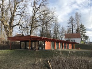 Rozvoj areálu Opatovického mlýna, ubytovna, ABM architekti.