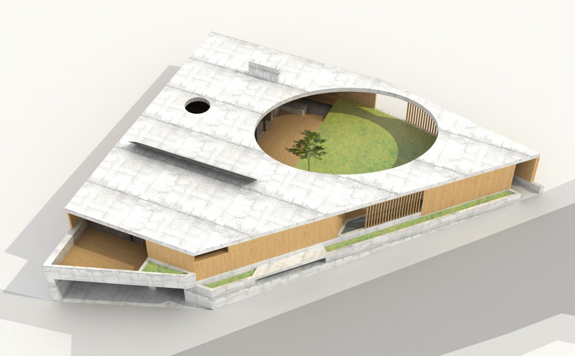 Vila vnitřní krajina, Atelier Štěpán, axonometrie