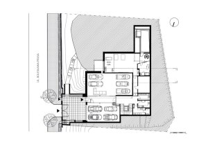 RD v Gdaňském zálivu, půdorys 1PP, Arch-Deco