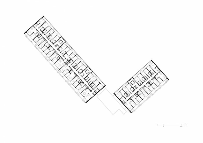 Tee House Beskydy, CMC architects, půdorys 1NP