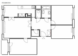 Původní půdorys, Korkový byt,