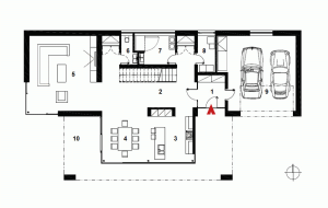 RG architects studio, Rodinná vila pod Hrádkem, Varnsdorf, 1. NP - foto